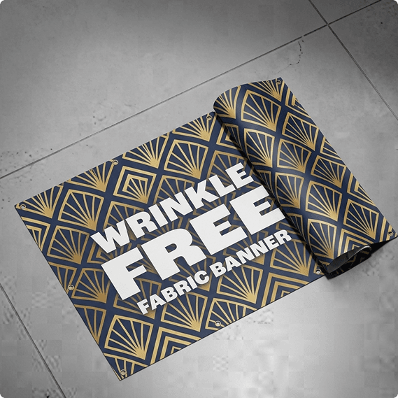 Custom Fabric Banner (9OZ Wrinkle Free)