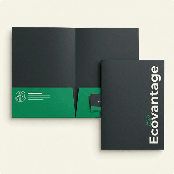 Pocket Folder 9"x12" 14PT Standard