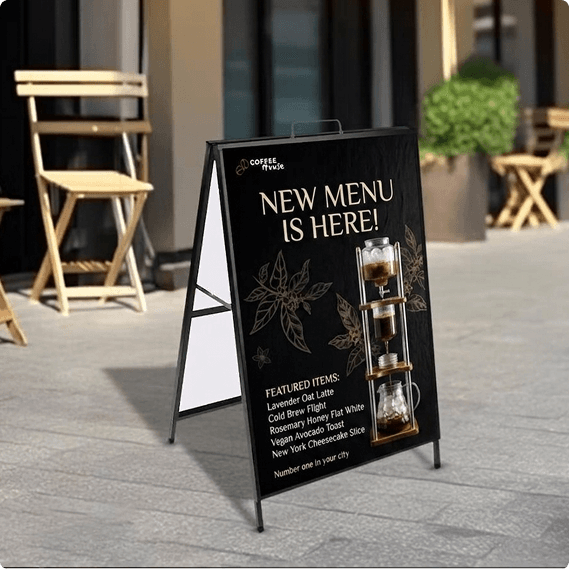 A Frame Metal (Sandwich Board)