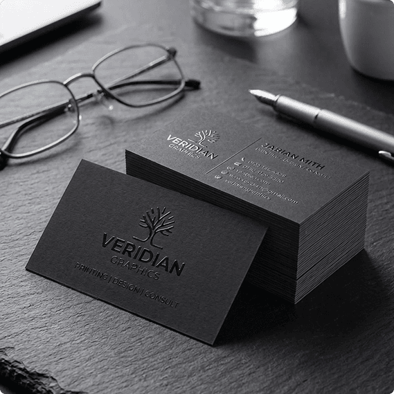 Spot UV Laminated Business Cards